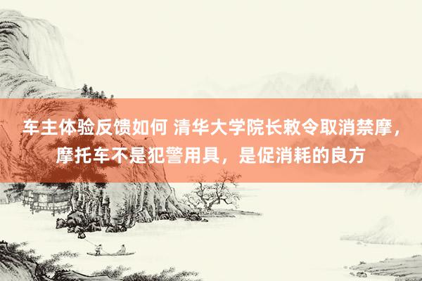 车主体验反馈如何 清华大学院长敕令取消禁摩，摩托车不是犯警用具，是促消耗的良方