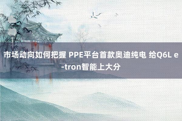 市场动向如何把握 PPE平台首款奥迪纯电 给Q6L e-tron智能上大分