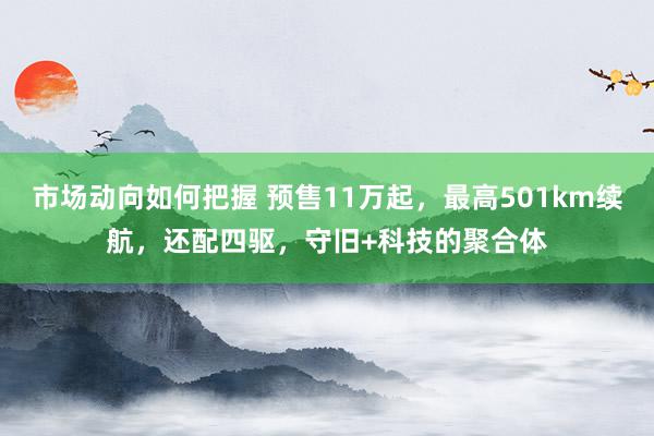 市场动向如何把握 预售11万起，最高501km续航，还配四驱，守旧+科技的聚合体