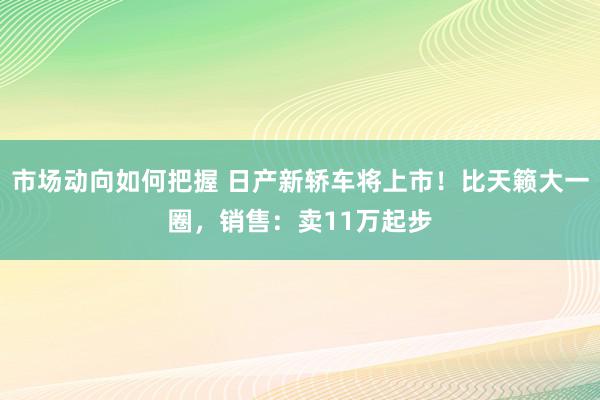 市场动向如何把握 日产新轿车将上市！比天籁大一圈，销售：卖11万起步