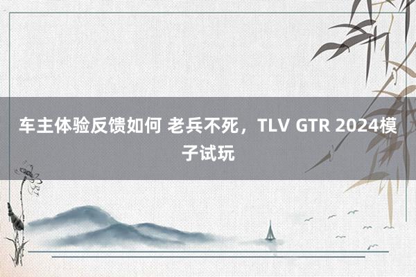 车主体验反馈如何 老兵不死，TLV GTR 2024模子试玩