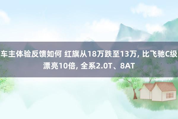 车主体验反馈如何 红旗从18万跌至13万, 比飞驰C级漂亮10倍, 全系2.0T、8AT