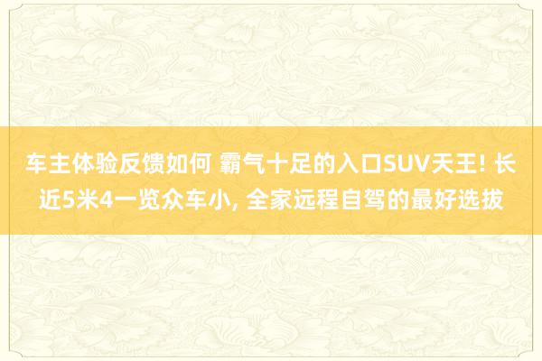 车主体验反馈如何 霸气十足的入口SUV天王! 长近5米4一览众车小, 全家远程自驾的最好选拔