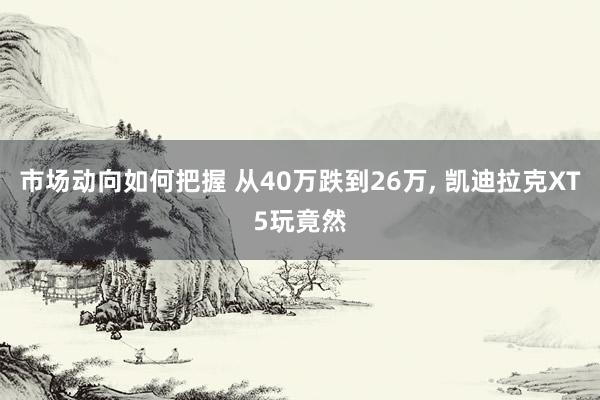 市场动向如何把握 从40万跌到26万, 凯迪拉克XT5玩竟然