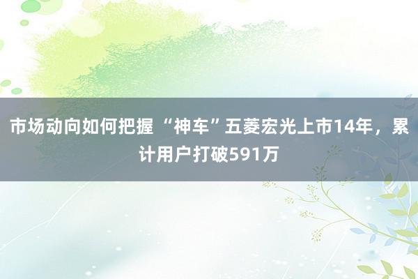 市场动向如何把握 “神车”五菱宏光上市14年，累计用户打破591万