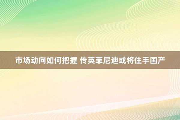 市场动向如何把握 传英菲尼迪或将住手国产