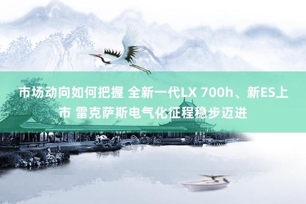 市场动向如何把握 全新一代LX 700h、新ES上市 雷克萨斯电气化征程稳步迈进