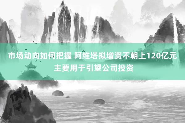 市场动向如何把握 阿维塔拟增资不朝上120亿元 主要用于引望公司投资